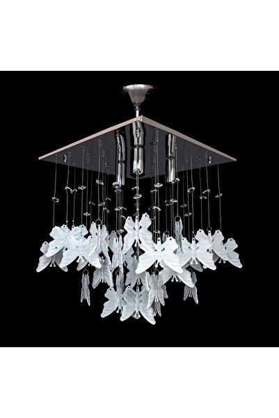 D-light Kelebek Avize Beyaz 30 x 30 cm