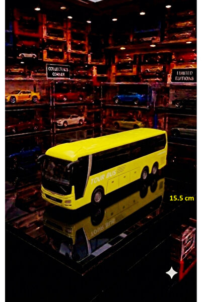 OYUNCAKSAHİLİ METAL YOLCU OTOBÜSÜ KIRILMAZ 1 ADET DIECAST KOLEKSİYON MODEL OTOBÜS ÇEKBIRAK 15.5CM KARIŞIK RENK