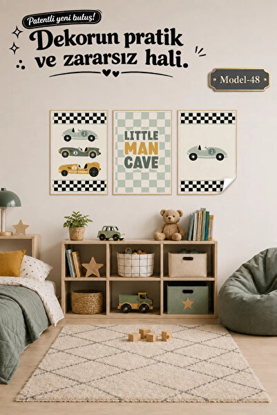 Akıllı Kağıt Static Cling Table - Poster Children's Room (Model-48)