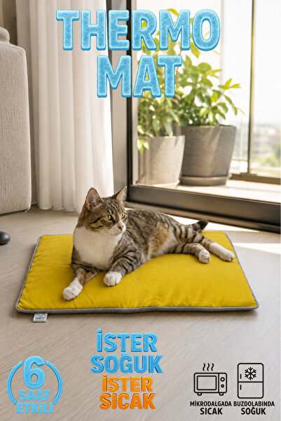 Jungolica Pet Products Thermo Mat 2’si 1 Arada Jel Dolgulu Yazın Soğuk, Kışın...