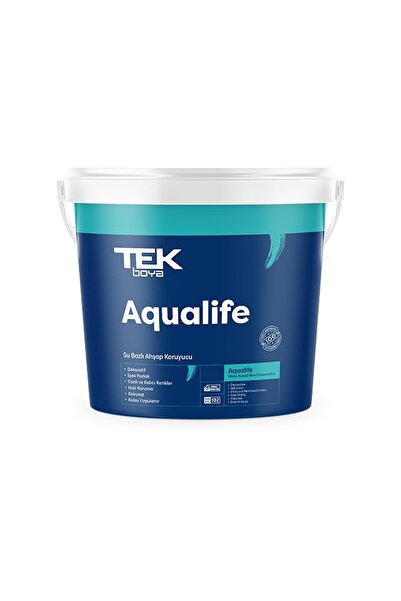 TEK BOYA AQUALİFE Su Bazlı Ahşap Koruyucu Renksiz / Şeffaf