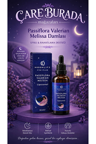 Çare Burada Moonlife - Melisa Damlası 50 Ml (Pasiflora & Valerian)