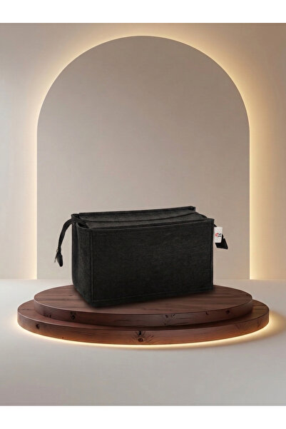 MARJİNAL W CLUB Standard Canta Ici Organizer with Fixed Zipper Black Color