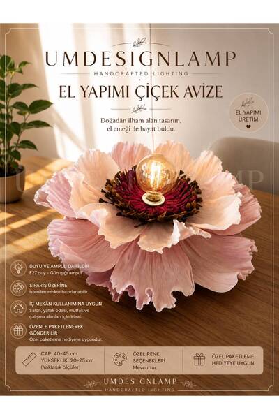 UM DESİGN LAMP El Yapımı Bohem Tasarım Avize