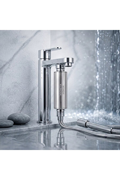 SUROBOTİC Yeni Nesil Arıtma Magnetix Banyo Kireç Kırıcı 1/2 Duş Bataryası Mod...