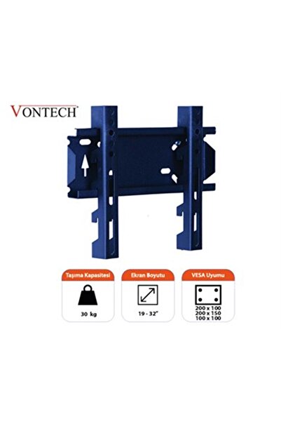VONTECH VT-32S 27"- 42" 69 Cm- 107 Cm Lcd-Led Tv Sabit Askı Aparatı