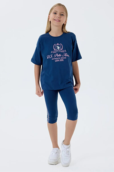 U.S. Polo Assn. 4-15 Years Old Licensed Us Polo Assn Girl's Suit-Navy Blue