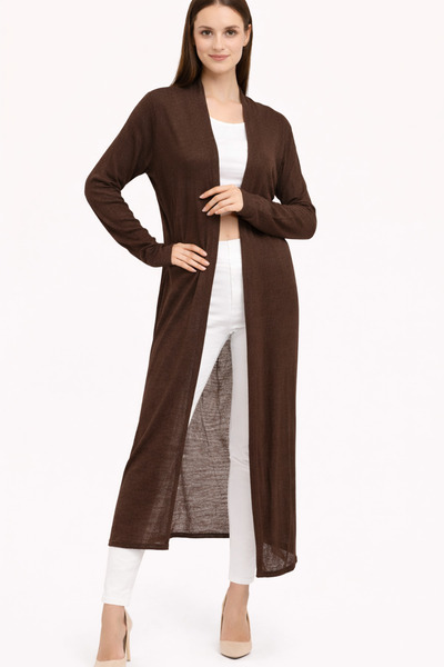 Neden Tekstil Long Thin Knitwear Cardigan Straight Cut Seasonal Loose Cardiga...