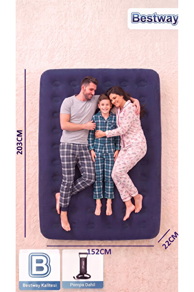 BESTWAY 67003 203X152 Çift Kişilik Şişme Yatak POMPALI