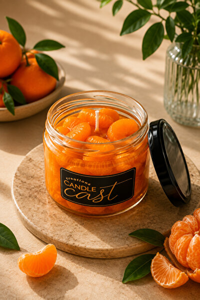 Tangerine Jam Scented Candle Jar