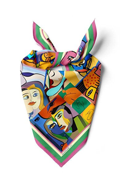 Modabutik Violla B13 HUMAN ABSTRACKT TASARIMLI BANDANA