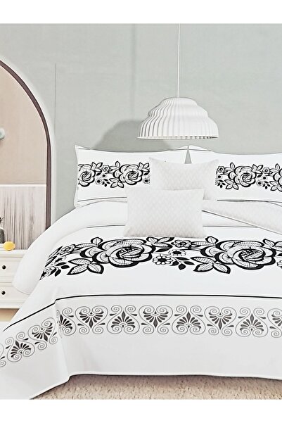 MILANO COLLECTION Set Lenjerie Pat Dublu Finet 6 Piese MC-6030