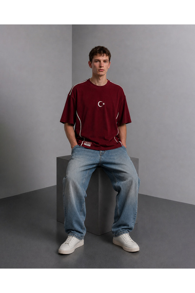 Pivot Ay-Yıldız Oversize (Kırmızı)