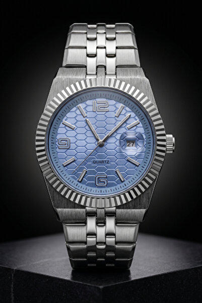 TEKMAKG High Quality Luxury Steel Band Classic Men's Wristwatch with Calendar