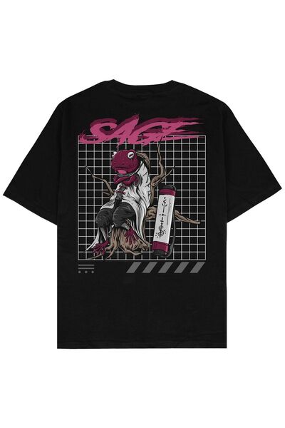 Adrift Μπλουζάκι Sage Black Oversize Unisex