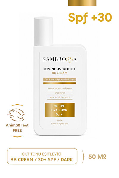 Sambrossa Bb Cream Light 50ml – Spf 30+ Sun Protection, Skin Tone Equalizer a...
