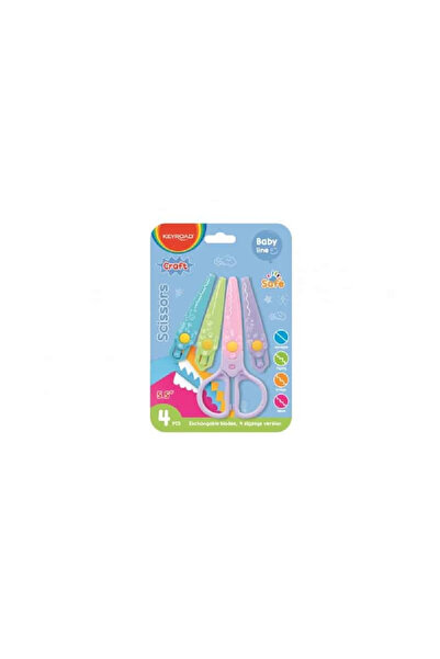 KEYROAD Foarfeca creativa cu 4 rezerve Baby Line