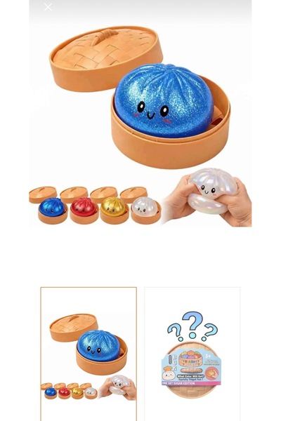yücel bijuteri Gizemli Paket Renkli Mantı Squishy - Gizemli renk YÜZSÜZ KARIŞ...