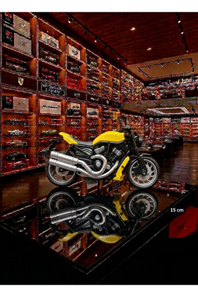 OYUNCAKSAHİLİ Oyuncak Sahili Ghost Ride Motor Motorsiklet Sarı Metal Plst Işı...