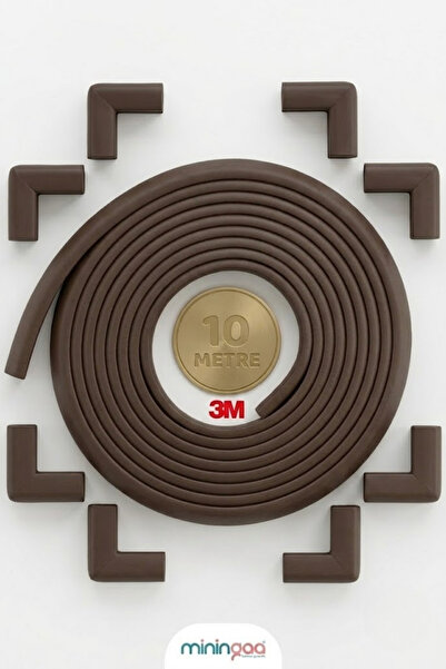 Miningaa 3m Tape Gift 10 Meters Edge Protector + 10 Pieces Plum Color Corner ...