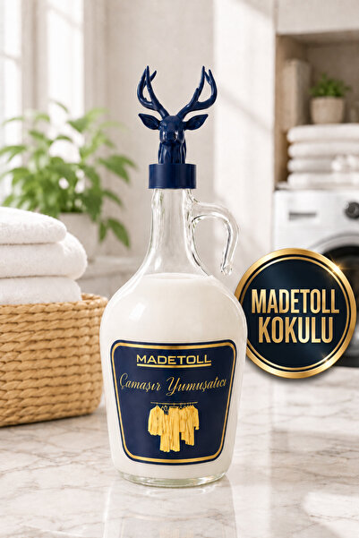 Madetoll Çamaşır Yumuşatıcı Cam Şişe, Kokulu, Kalıcı Koku 1536 ml-64 Yıkama