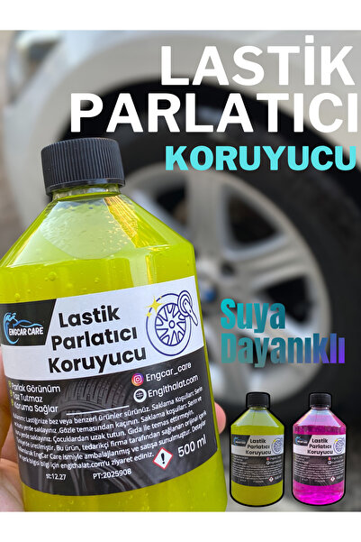 EngCar Care Lastik Parlatıcı Koruyucu Jel 500ml Yüksek Kalite - Uzun Kalıcılı...