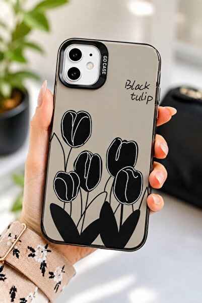 Go Aksesuar Iphone 11 Uyumlu (12 Görünümlü) KÖŞELİ Parmak İzi Bırakmaz Baskıl...