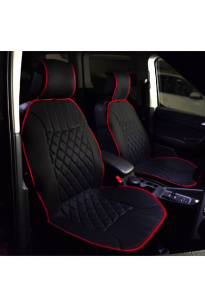 Space Elegance 2-Piece Cushion Set Black-Red / Klmny536