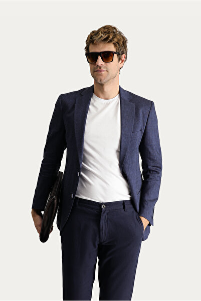 Kiğılı Regular Fit Linen Sports Jacket