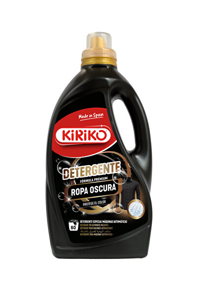 Kiriko Detergent Lichid Premium pentru Rufe Negre & Inchise la Culoare, 2.8L,...