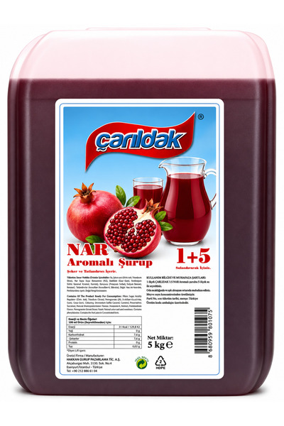 ÇARILDAK 1+5 NAR AROMALI KONSANTRE ŞURUP