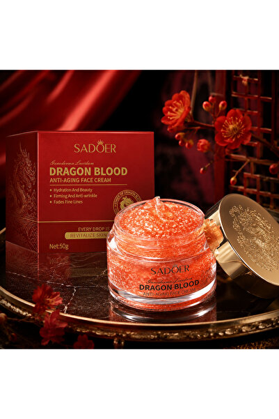SADOER Cremă Antirid Dragon Blood pentru Față, 50 g – Hidratare Intensă, Ferm...