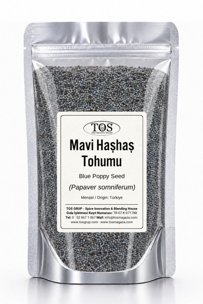 TOS The Organic Spices Mavi Haşhaş Tohumu 50 gr (1. KALİTE) Papaver Somniferu...