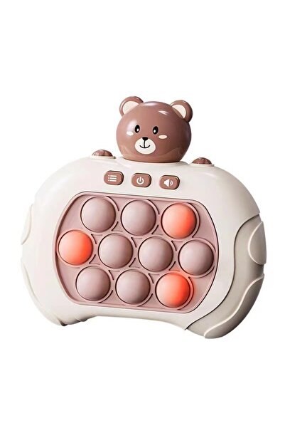 Choice Bear Electronic Quick Push Bubble Game Handle Toys Pop Up Light Fidget...