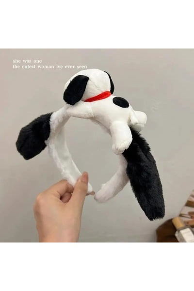 Choice1 b Cartoon Cute Snoopy Hair Accessories Headband Plush Toy Doll Cospla...