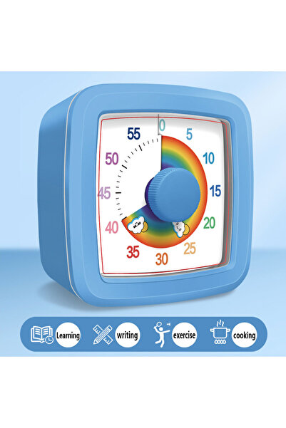 Choice1 TM46 Blue Student Visual Timer Self-discipline Tool 60-minute Countdo...