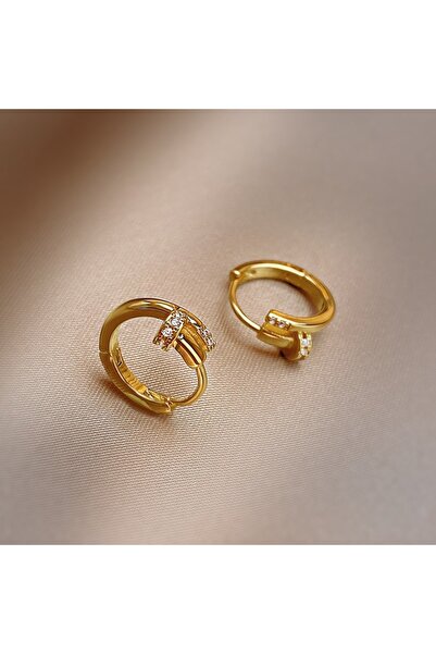 Choice 1 Charming Shiny Crystal Round Hoop Earring For Women Minimalist Nail ...