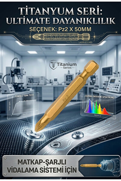 KL HOME PZ2 50MM TİTANYUM SERİ BİTS UÇ