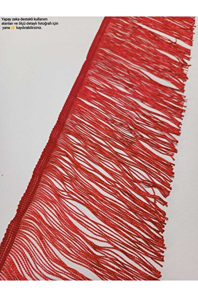 ALTAY AKSESUAR 15 Centimeter Red Fringe Decorative Ribbon