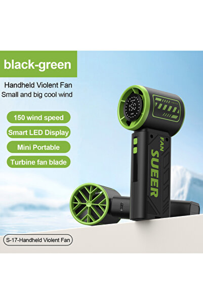 Choice مروحة محمولة صغيرة من DUTRIEUX Green BAOTAI - مروحة توربو محمولة بسرعة...