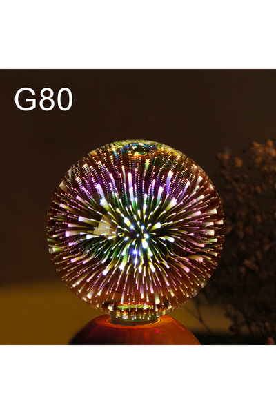 Choice G80 3D Effect Vintage LED Incandescent Bulbs Retro Edison Lamp E27 AC1...