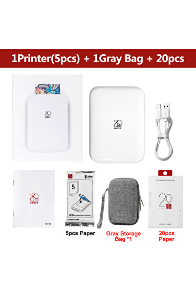choice2 Printer Case 20pcs HPRT Portable Photo Printer Pocket 2x3 inch Size W...