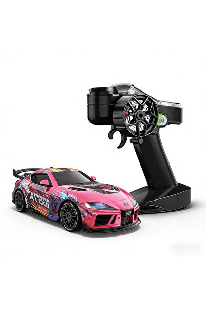 Choice3 RC Car Pink 1:43 Supra 1087X RC Drift Car Diecast Metal Body Static M...