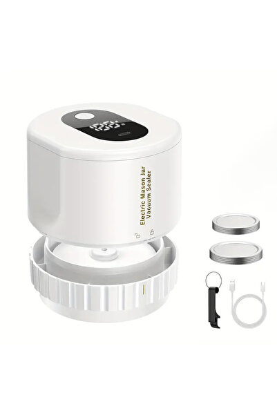 Choice WHITE Automatic electric Mason jar vacuum sealer, one-button operation...
