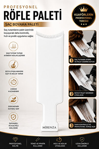 mirenza cosmetic Συσκευή βαφής μαλλιών White Mech Spatula Συσκευή εφαρμογής τ...