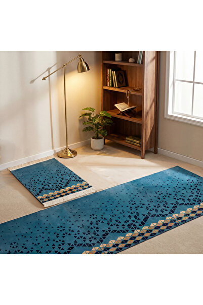 Segadty Luxury Palma Prayer Mat for 6 People with Imam Rug - Soft, Non-Slip, ...