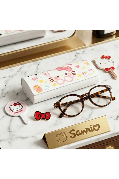 Choice11 maomi Hello Kitty Hard Glasses Case,Cute Cartoon Print Eyeglasses St...