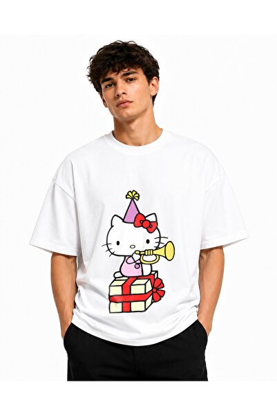 Inscriptie Tricou Unisex Bumbac Premium Casual " Hello Kitty gift "