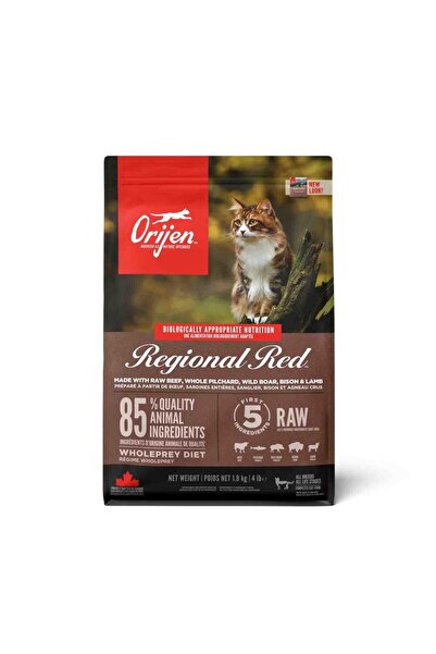 Orijen Regional Red Tahılsız Yetişkin Kedi Maması 1,8 kg