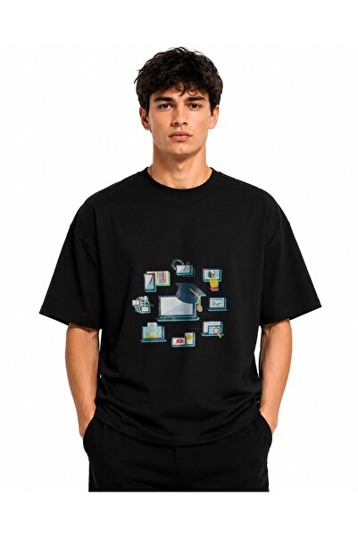 Inscriptie Tricou Unisex Bumbac Premium Casual " Ict and computer science "